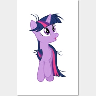 Messy mane Twilight Sparkle trotting 2 Posters and Art